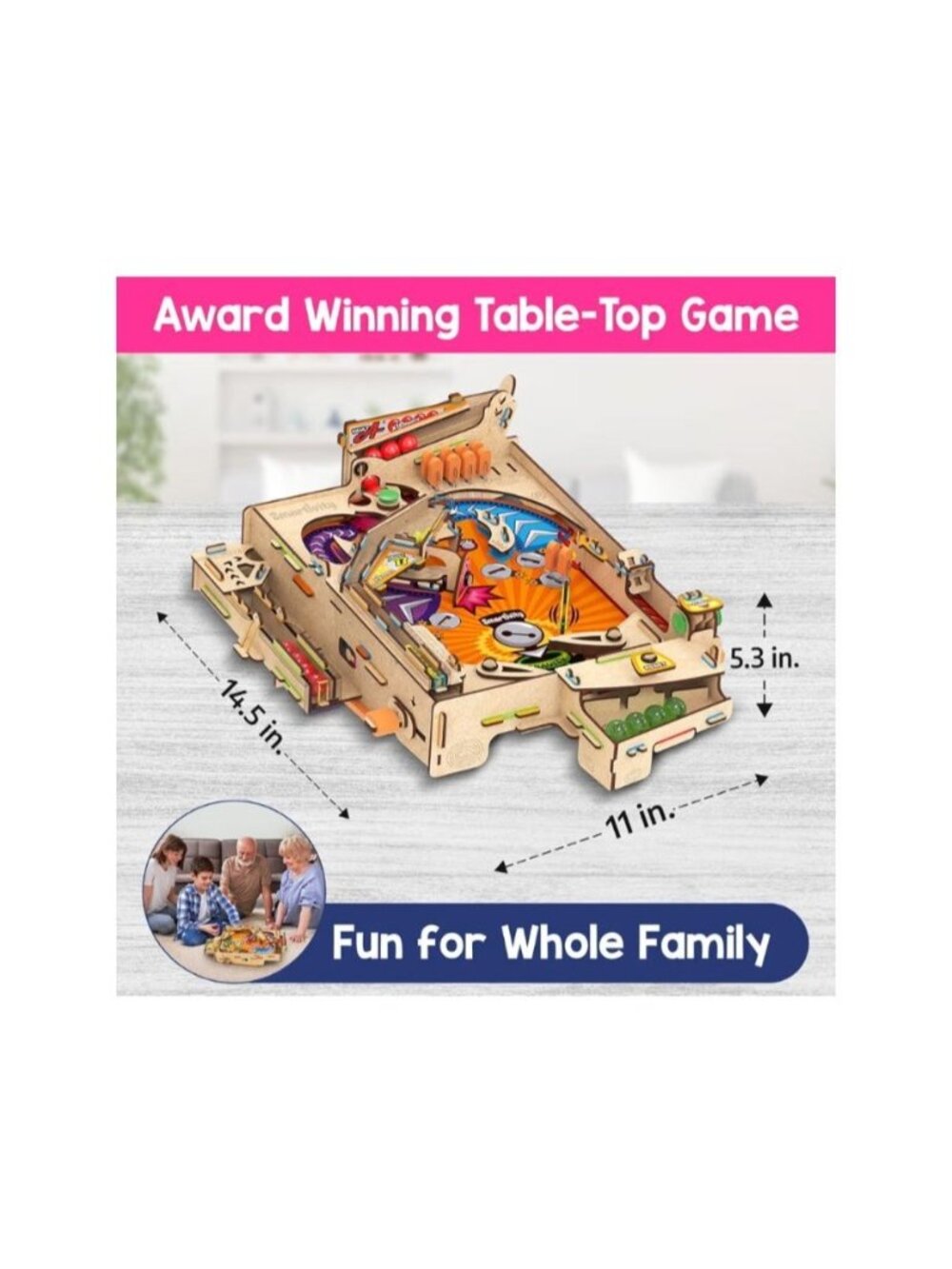 Smartivity DIY Pinball Machine STEM Kit Build & Play Arcade Game Award-Winning - Picture 11 of 11